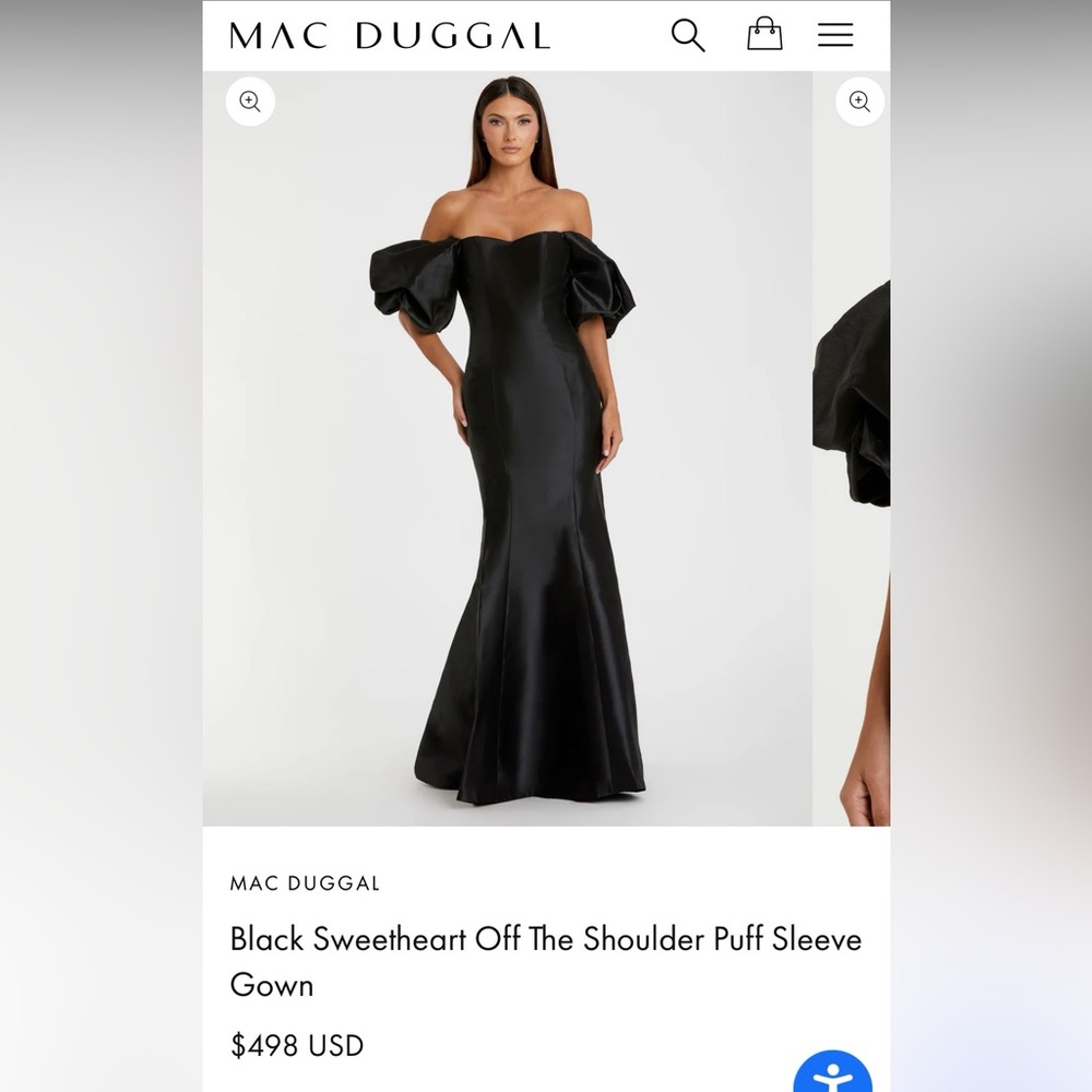 Mac Duggal Black Evening Gown